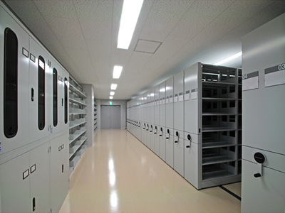 厚狭地区複合施設整備事業（主棟）１階閉架書庫イメージ写真