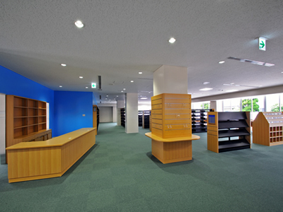 厚狭地区複合施設整備事業（主棟）１階開架閲覧室イメージ写真１