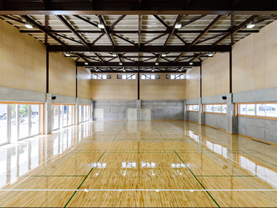 厚狭地区複合施設整備事業(体育館棟)アリーナイメージ写真1