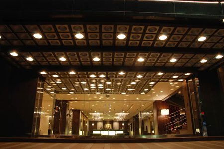 国際ホテル宇部　１階エントランス ライトアップ２イメージ写真