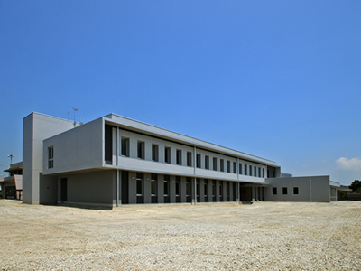 厚狭地区複合施設整備事業（主棟）外観南西面イメージ写真1