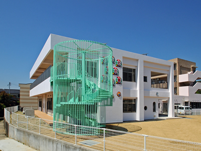 ともの園保育園外観全景南東面イメージ写真