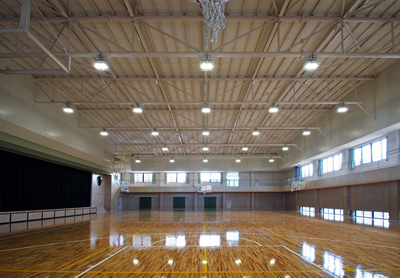 学校法人宇部学園慶進中学校・高等学校体育館メインアリーナイメージ写真3