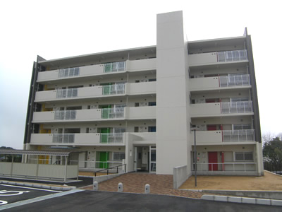 西宇部県営住宅外観北面イメージ写真