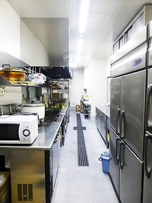 炭火焼.焼き肉 とさ屋新築工事　厨房イメージ写真