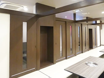 炭火焼.焼き肉 とさ屋新築工事　プライベートルーム２イメージ写真